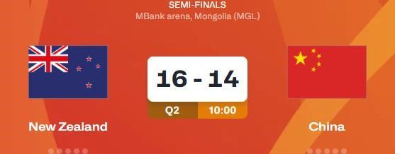 命中率不高！U16亚洲杯半决赛中国男篮首节15投仅4中 外线8中2